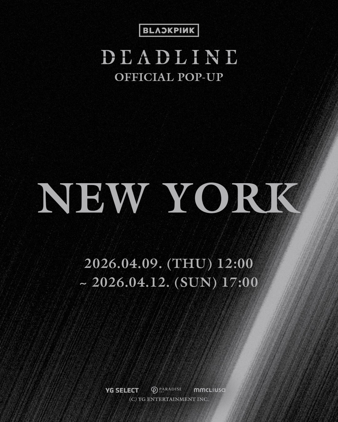 260408 BLACKPINK 3rd MINI ALBUM [DEADLINE] OFFICIAL POP-UP IN NEW YORK