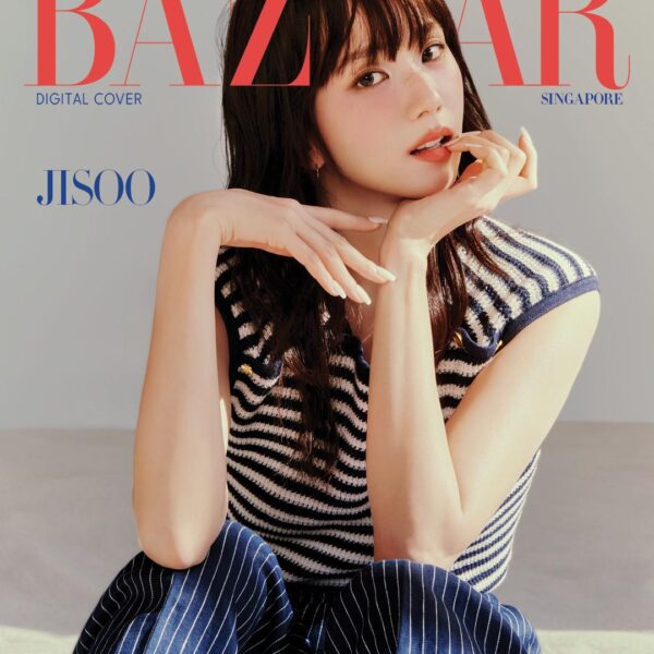 260413 Jisoo x Tommy Hilfiger for Harper's Bazaar Singapore