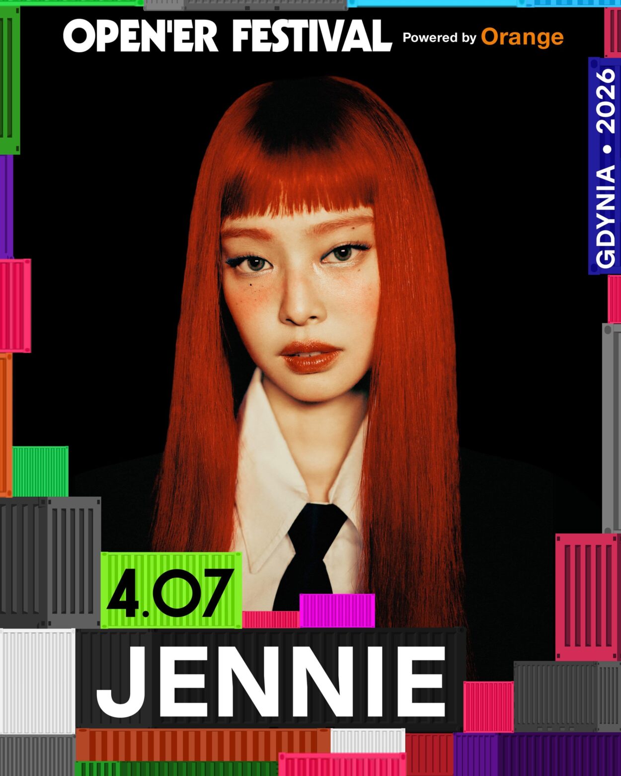 260430 Jennie will headline Open'er Festival 2026 on Saturday, July 4th