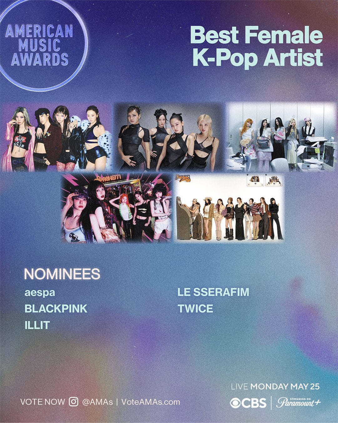 260414 BLACKPINK has been nominated for 'Best Female K-Pop Artist' & Tame Impala, JENNIE - 'Dracula' has been nominated for 'Song of the Summer' @ the 2026 American Music Awards!