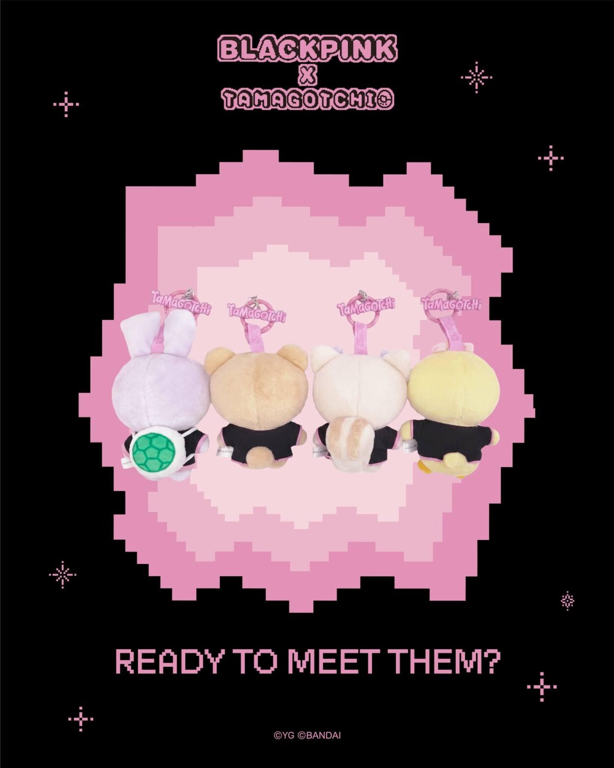 260512 BLACKPINK X TAMAGOTCHI Plush Keychain Blind Box | Coming Soon