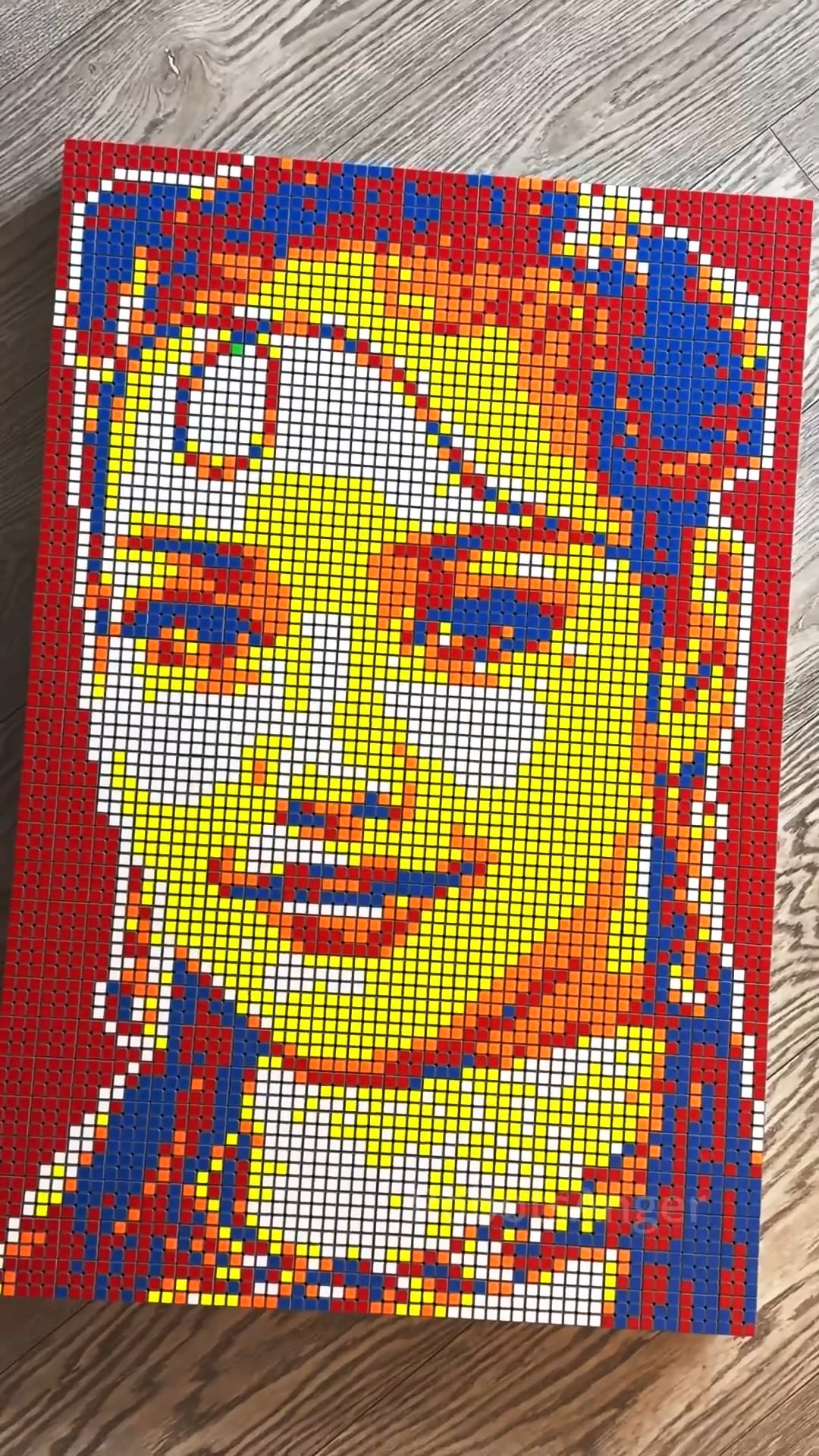 260512 I made Jisoo and Lisa using rubik's cubes