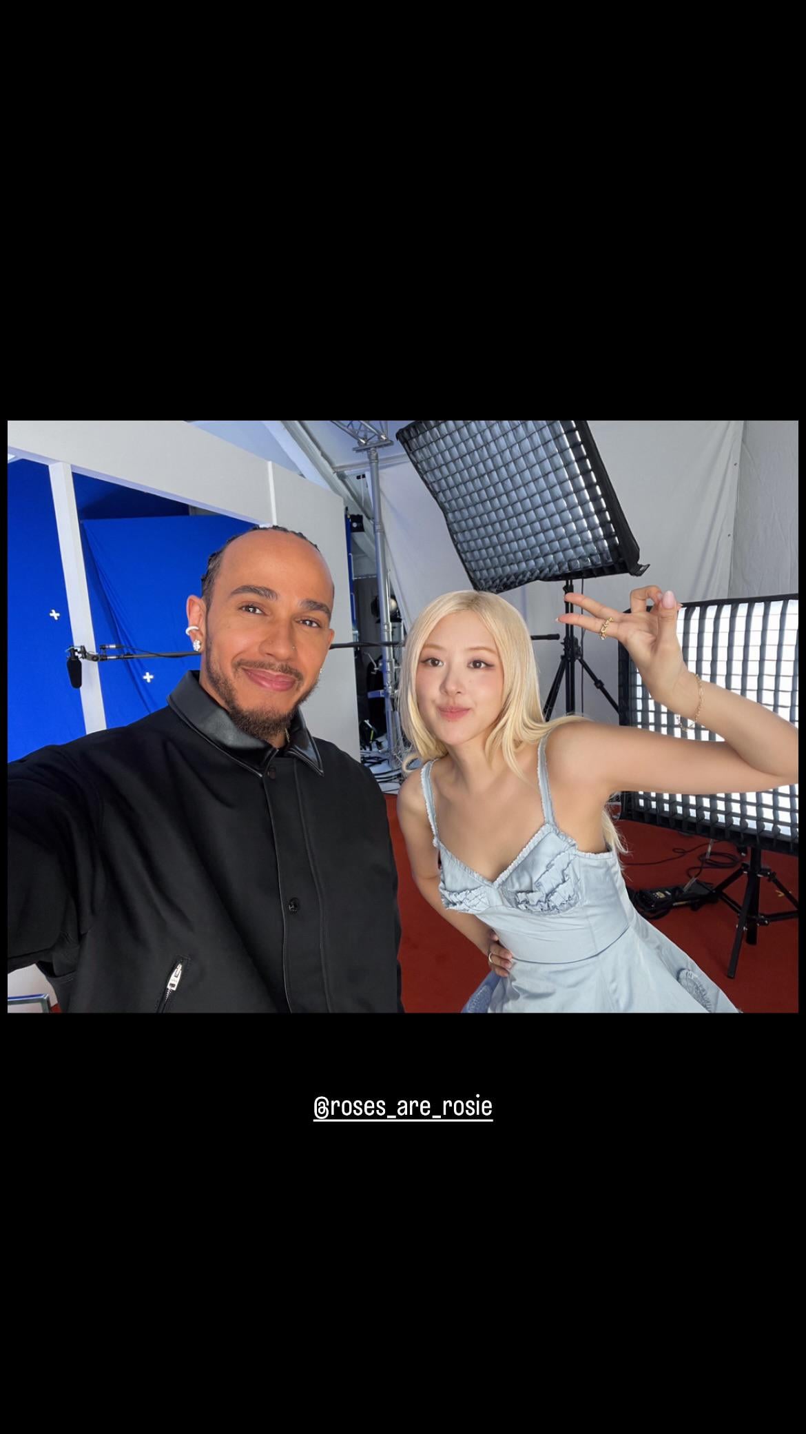 260511 Lewis Hamilton IG Story Update w/ Rosé